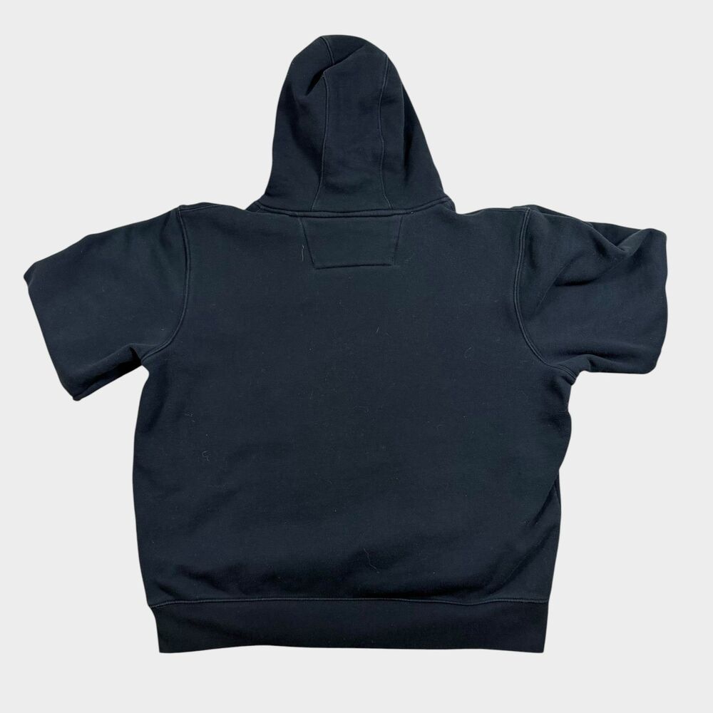 Caterpillar CAT Hoodie Men XL Black Yellow Embroidered Logo Workwear Sweatshirt - Picture 2 of 11